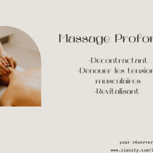 Massage profond 1h