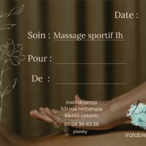 Massage sportif 1h