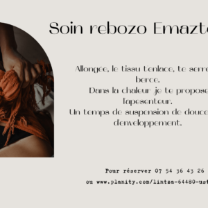 Soin rebozo Emaztea 45 mns + massage 45 mns