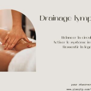 Drainage lymphatique 55 mns