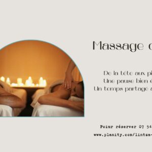 Massage relaxant duo 1h